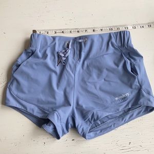 Wondery: Janelle athletic shorts: NWOT: periwinkle